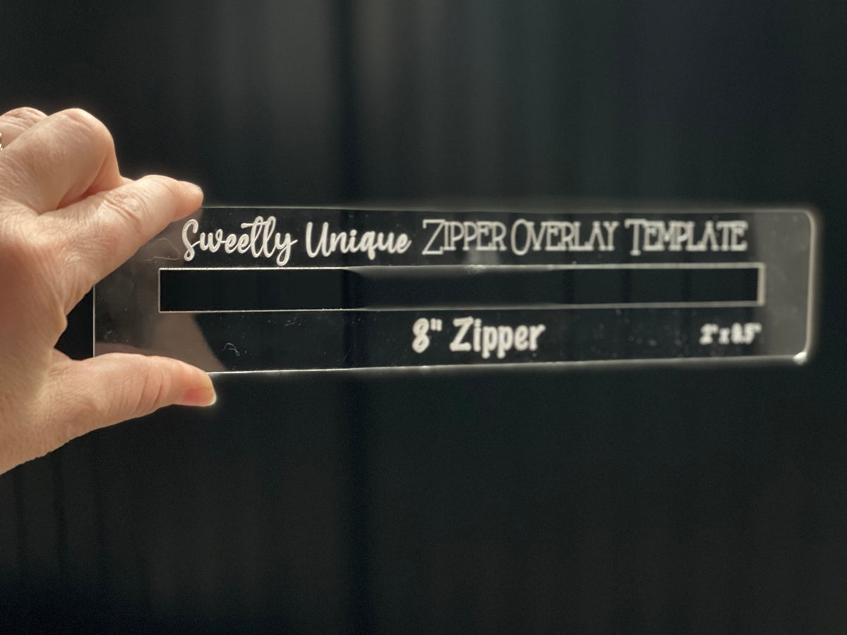 Zipper overlay template 2” Sweetly Unique Boutique LLC