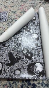 Backstitch fabrics vinyl - Personal destash