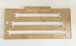 9”/8”/7” zipper pocket or box templates
