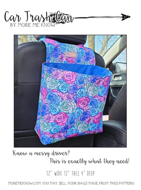 More Me Know Car Trash Can Templates