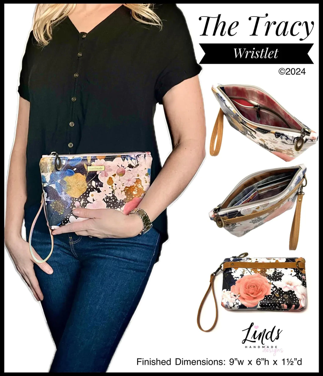 Linds Handmade Designs NEW Tracy Wristlet Templates