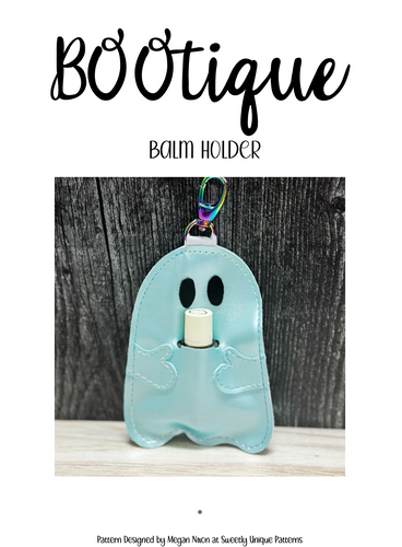 BOOtique Balm Holder PDF pattern INCLUDES SVG file (DIGITAL FILES ONLY)