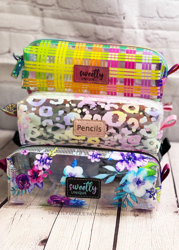 Clearly Sweet Pencil Pouch PDF Pattern Digital Download